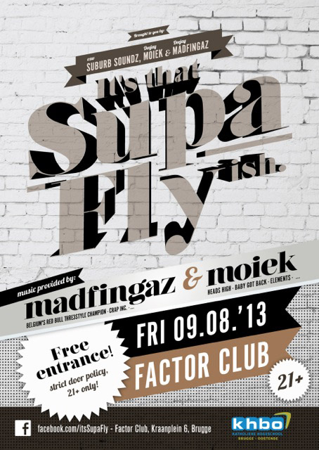 SupaFly affiche op 09/08/2013