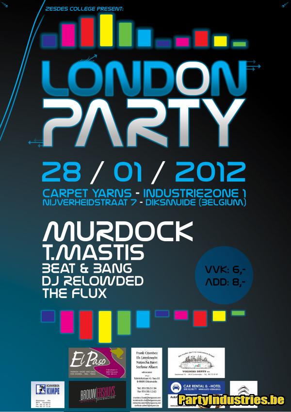 Londonparty affiche op 28/01/2012