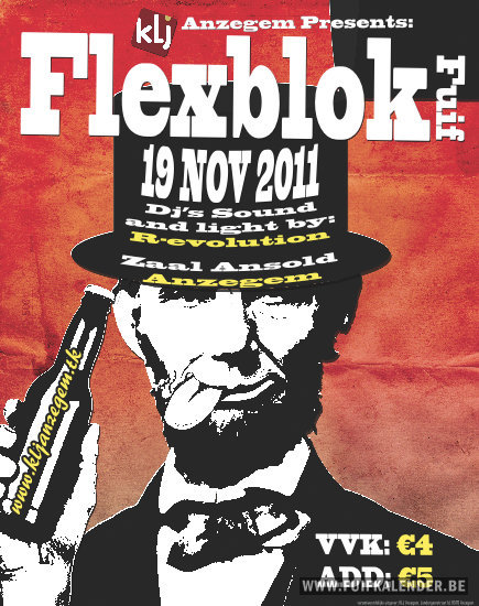 Flexblokfuif affiche op 19/11/2011