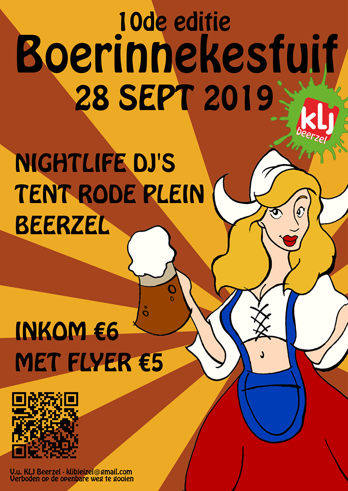 Boerinnekesfuif affiche op 28/09/2019