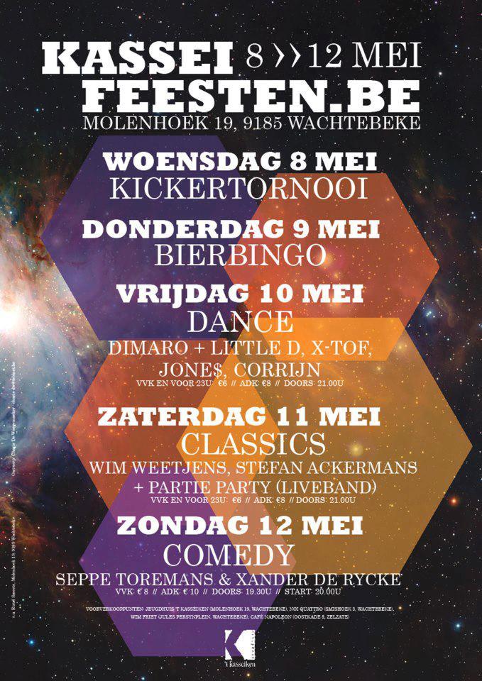 Kasseifeesten affiche op 08/05/2013