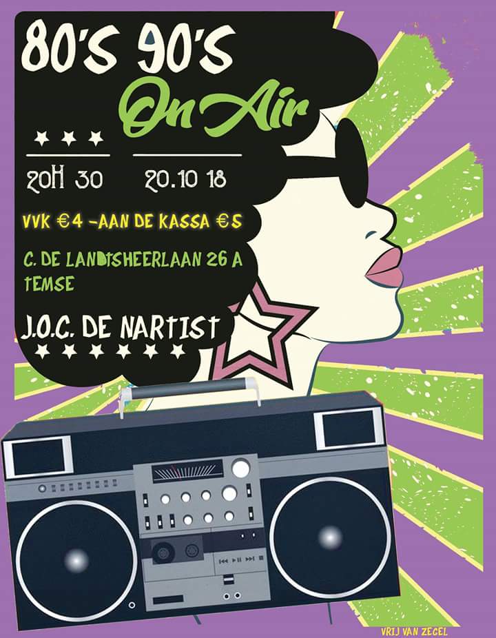 80's 90's On Air affiche op 20/10/2018