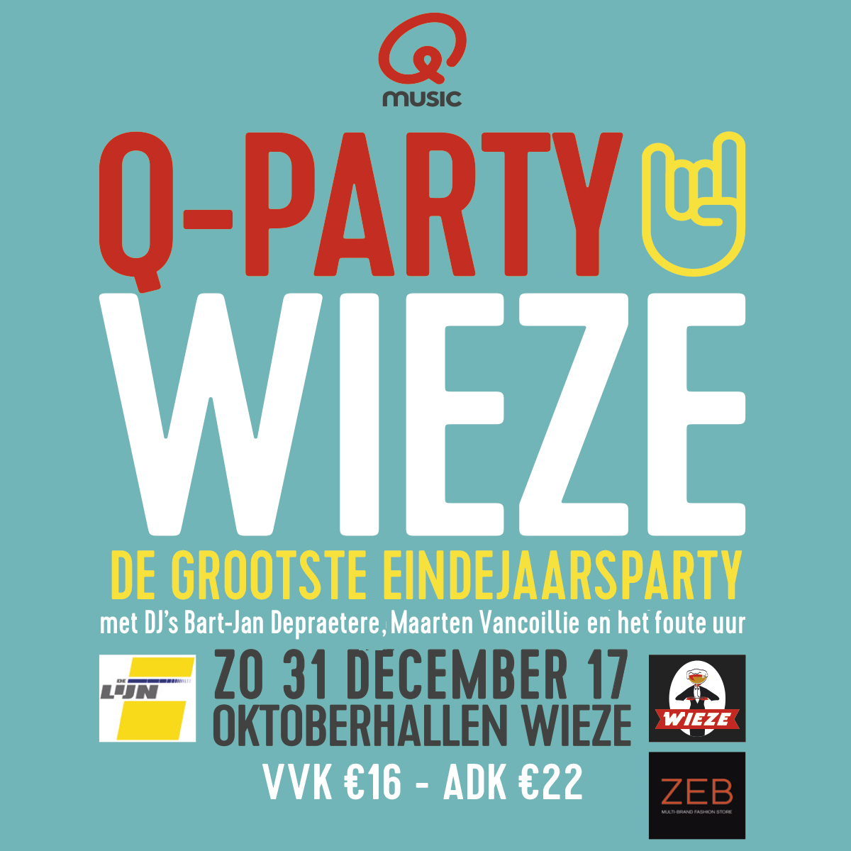 Q-Party affiche op 31/12/2017