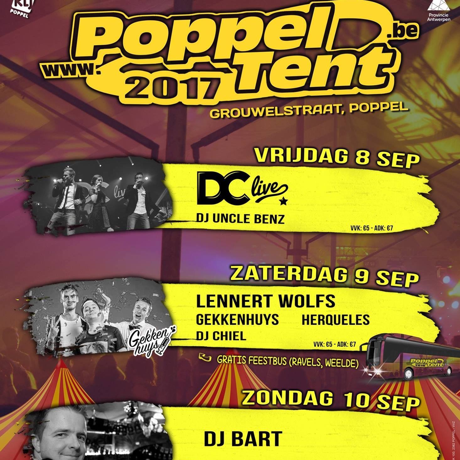 Poppeltent affiche op 08/09/2017