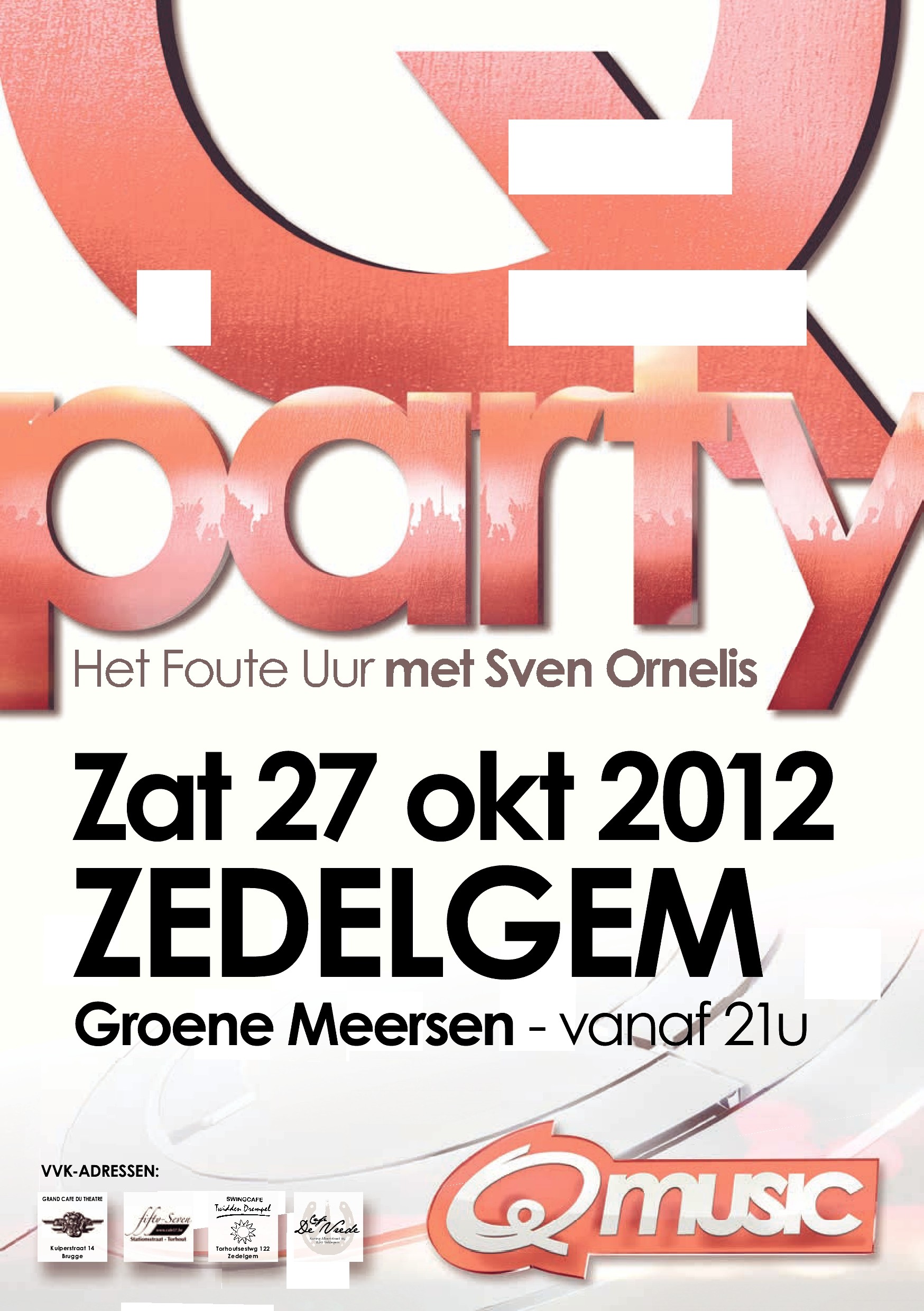 Q-PARTY affiche op 27/10/2012