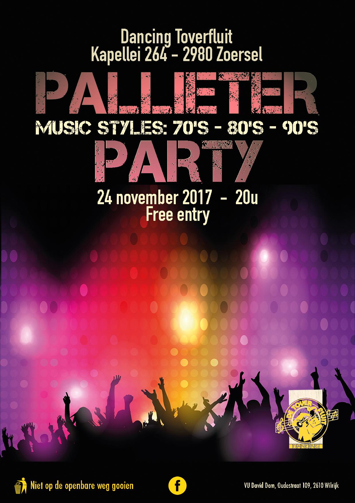 Palleieter Party affiche op 24/11/2017