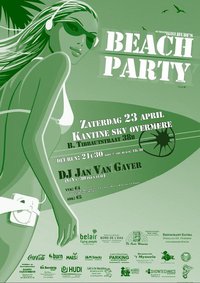 Hudi's Beachparty affiche op 23/04/2011