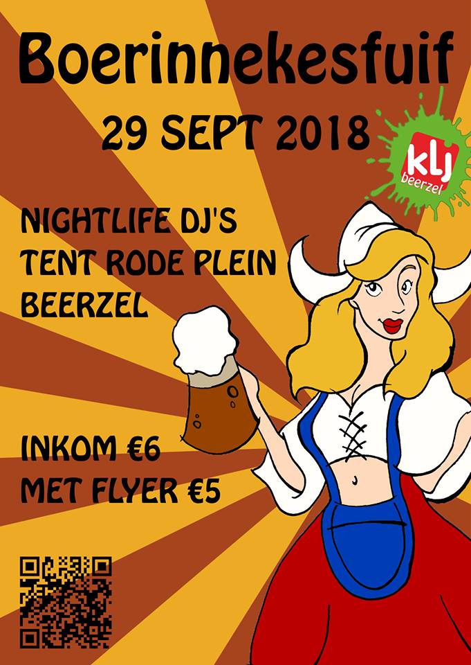 Boerinnekesfuif affiche op 29/09/2018