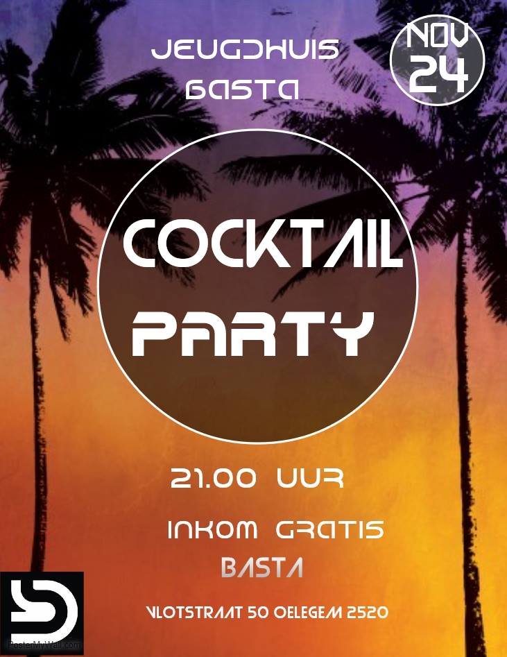 Cocktailparty affiche op 24/11/2018