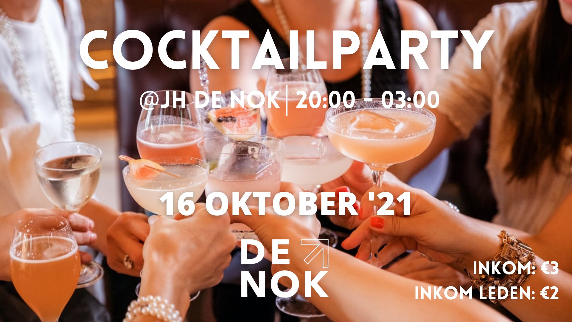 Coktailparty affiche op 16/10/2021