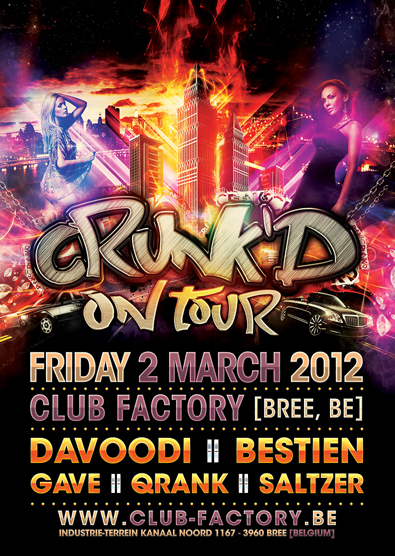 Crunk\'d on tour  affiche op 02/03/2012