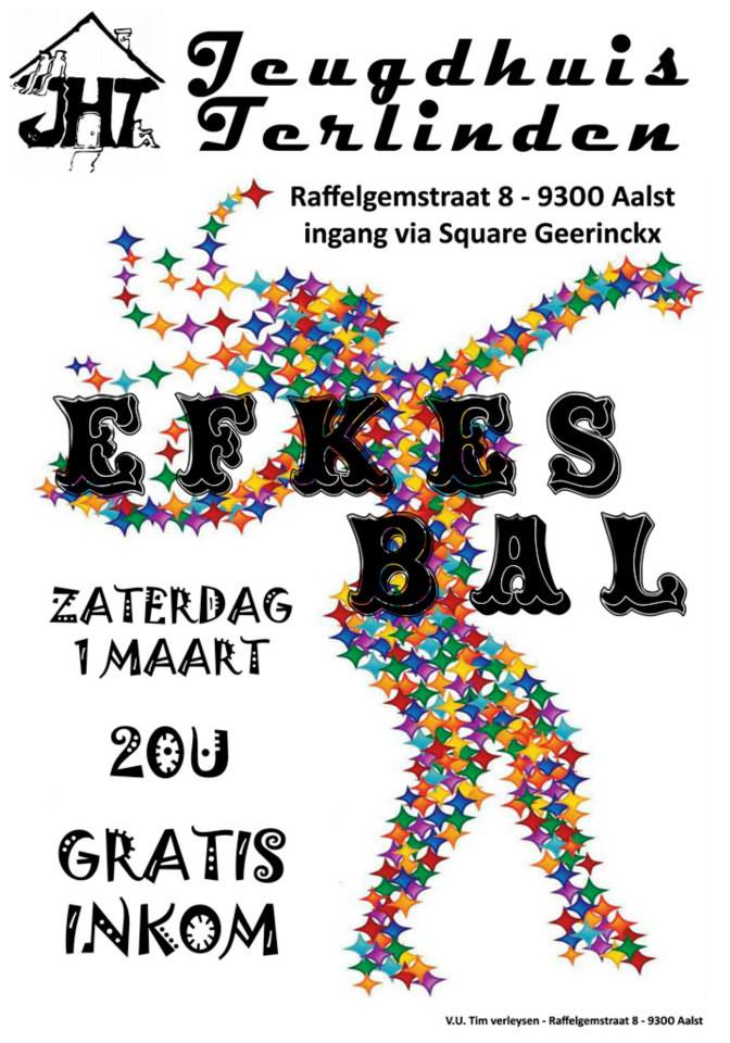 Efkesbal  affiche op 01/03/2014