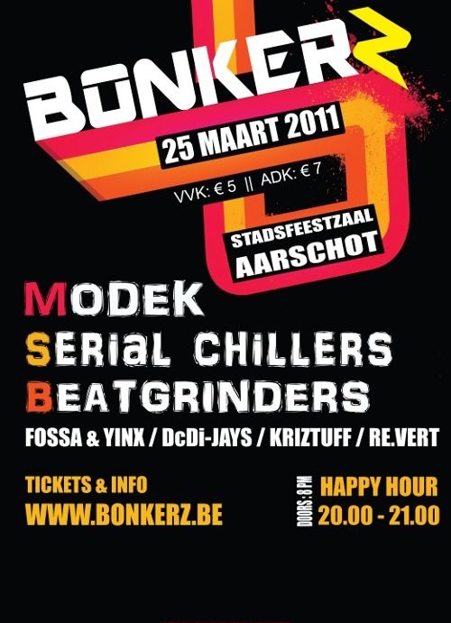 Bonkerz affiche op 25/03/2011