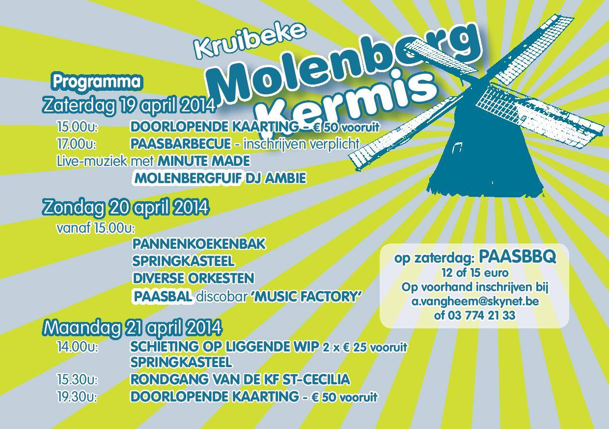 Molenbergkermis  affiche op 19/04/2014