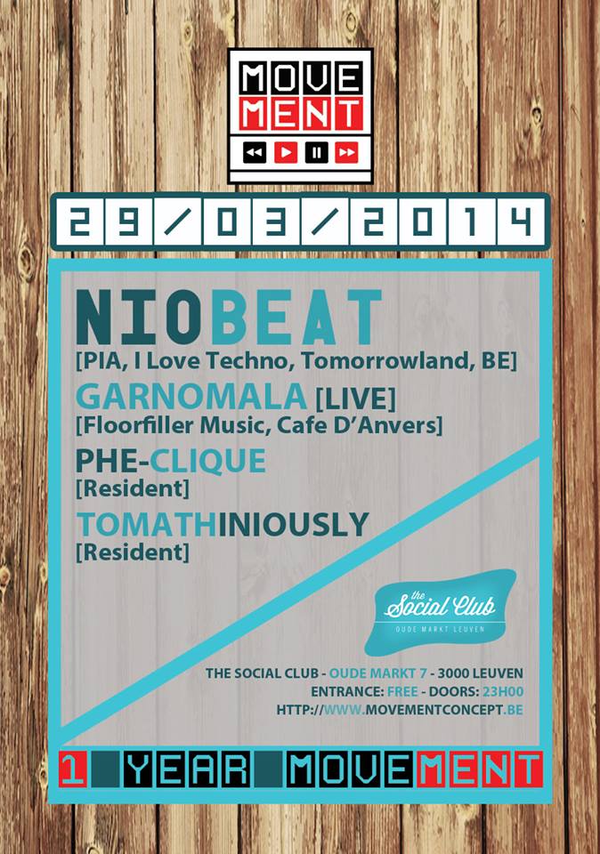 1 YEAR Movement affiche op 29/03/2014