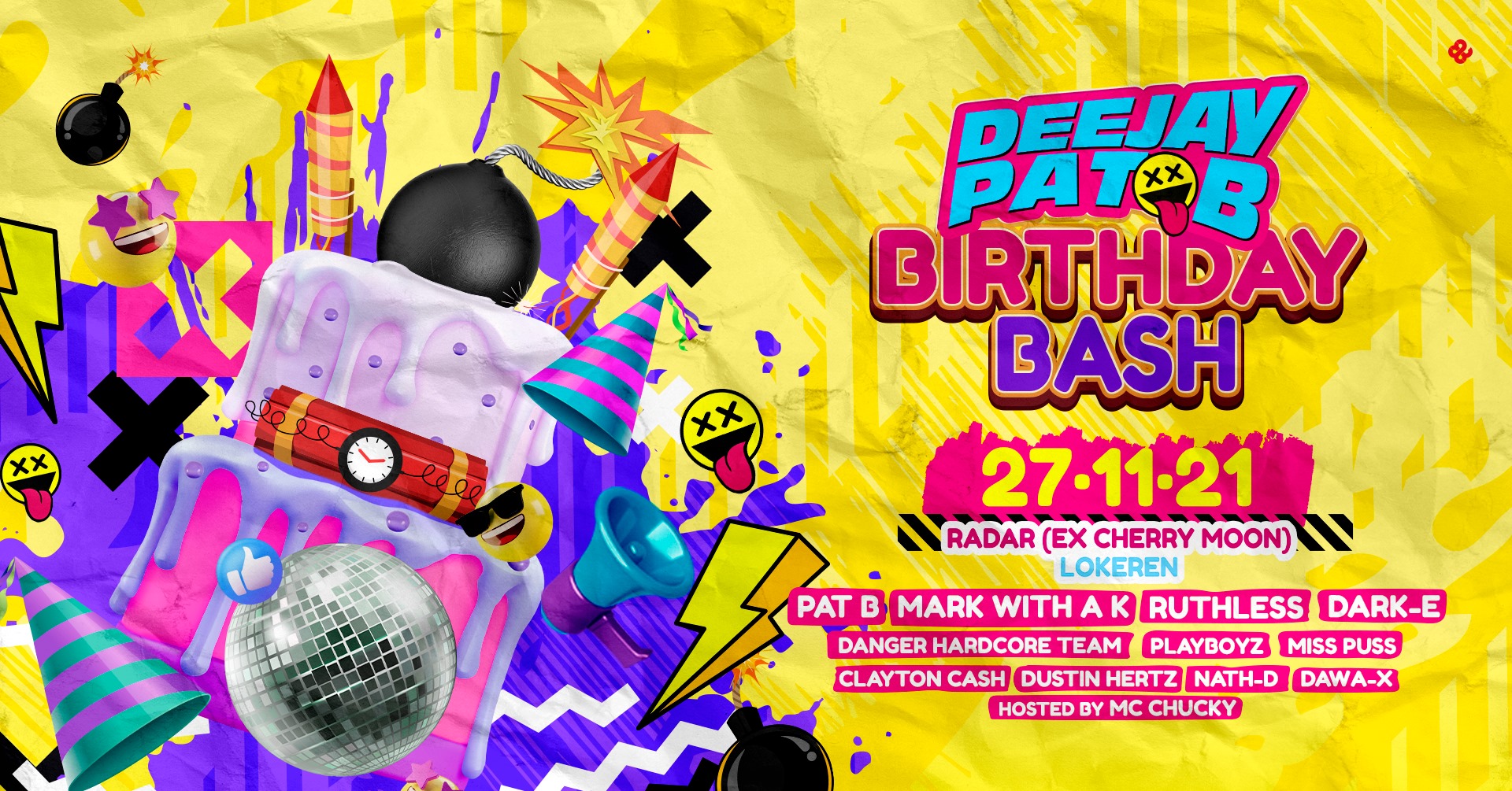 Pat B Birthday Bash Fuif In Lokeren Op 27/11/2021