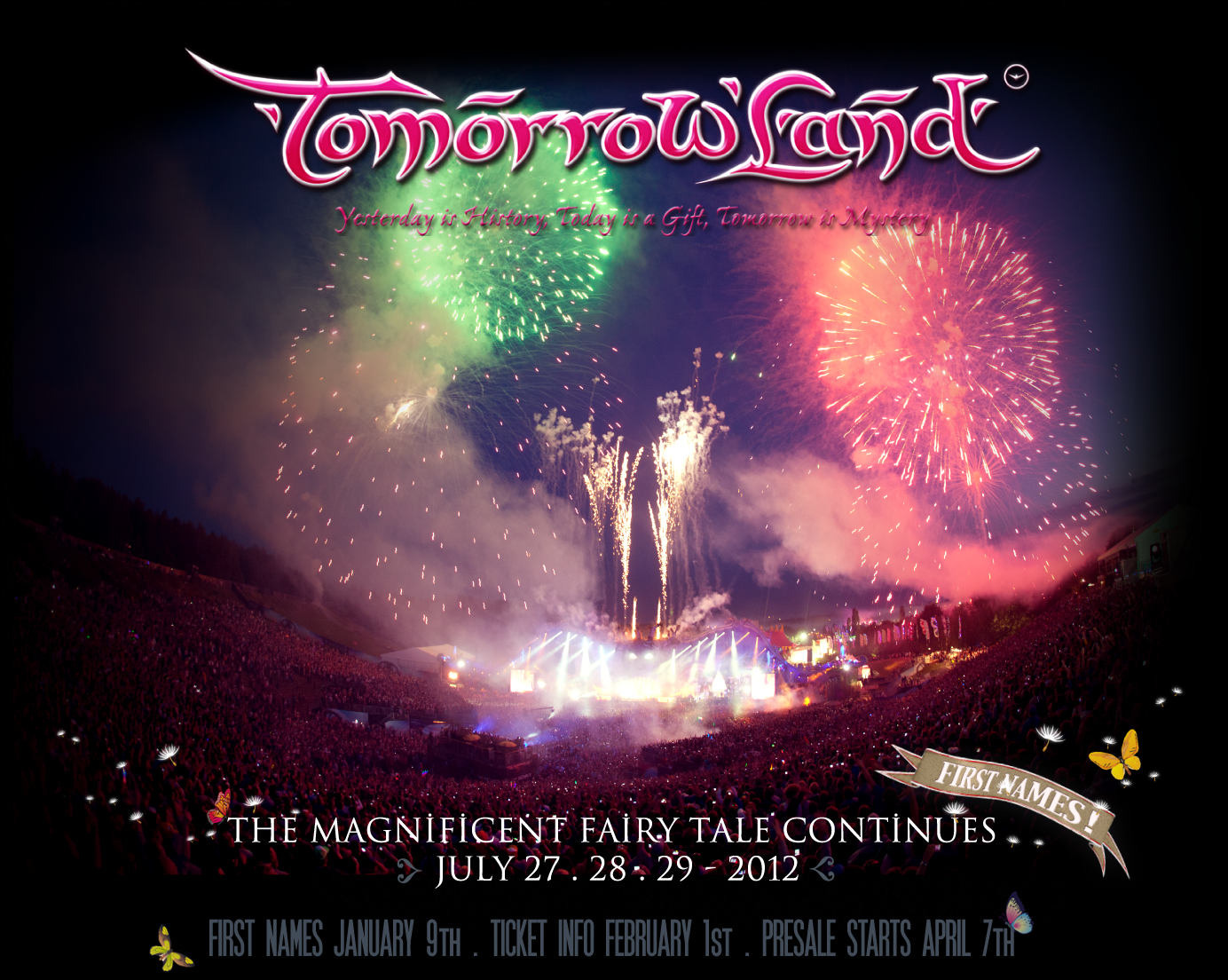 Tomorrowland affiche op 27/07/2012