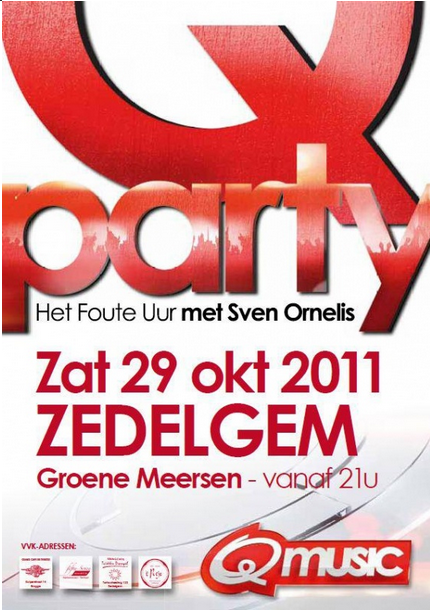 Q-Party  affiche op 29/10/2011