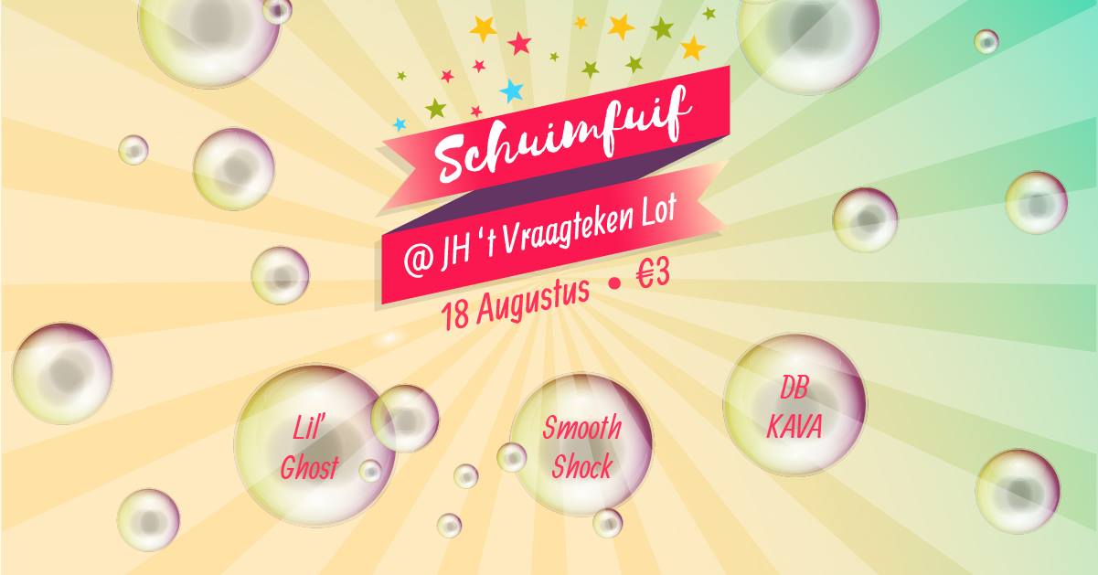 Schuimfuif affiche op 18/08/2018