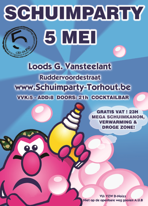 Schuimfuif affiche op 05/05/2012